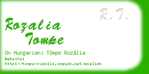 rozalia tompe business card
